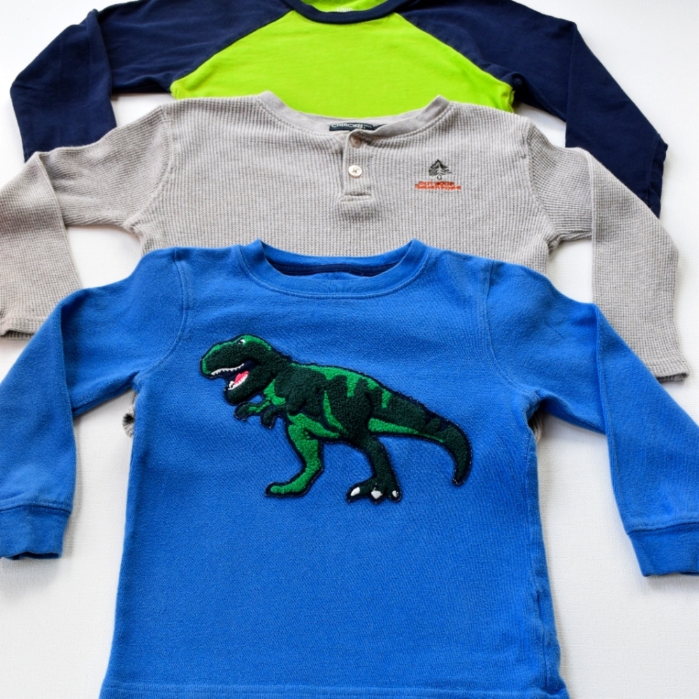 BOYS LONG SLEEVE TEE BUNDLE OF 3